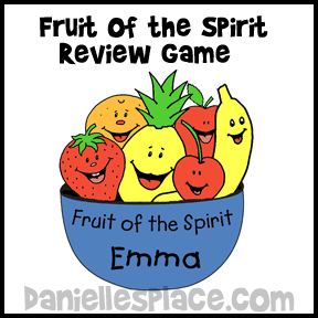 Fruit of the Spirit Bible Game - Fruit of the Spirit Bible Lesson from www.daniellesplace.com