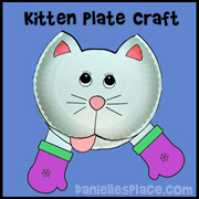Cat Craft - Cat Paper Plate Craft from www.daniellesplace.com