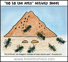 Ant Bible Verse Activity Sheet