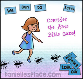 Follow the Ant Trail to discover what the ants can teach Sunday School Activity from www.daniellesplace.com
