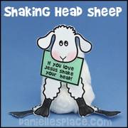 Sheep Shaking Head Craft