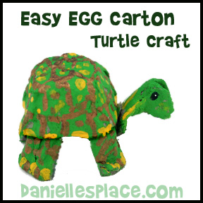 Egg Carton Tortoise Craft