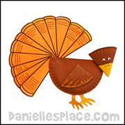 Story of Thanksgiving Paper Plate Turkey Craft