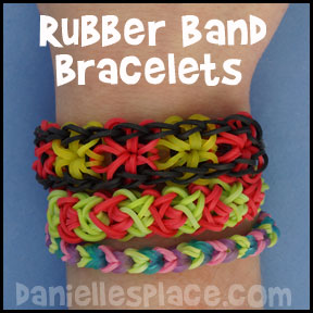 Rubber Band Bracelets from www.daniellesplace.com