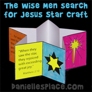The Wise Men Search for Jesus Star-Shaped Book Craft