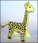 folded paper giraffe craft