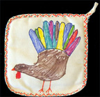 Thanksgiving Turkey Potholder Craft for Kids