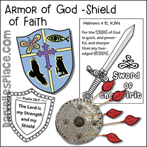 Armor of God Shield of Faith Bible Crafts for Children