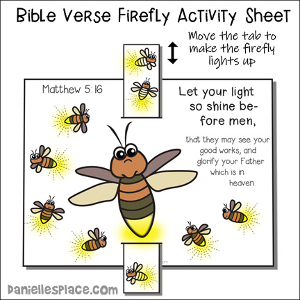 Firefly Matthew 5:14-16 Activity Sheet