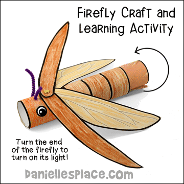 Firefly Lightning Bug Craft and Learning Activity for Children
