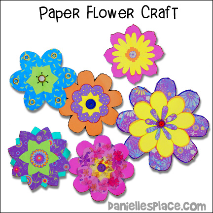 Paper Cosmos Flowers Craft