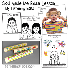 God Made Me Bible Lesson - My Listening Ears