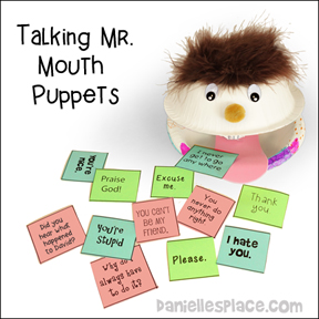 Guarded Mouth Bible Lesson Learning Activity
