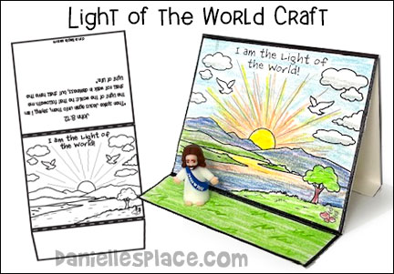 Light of the Word VBS Craft for Children's Ministry I am the Light of the World Display Craft for VBS