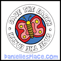 Earth Day Save the Earth Printable Stickers www.daniellesplace.com