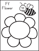 abc alphabet Letter  F printable worksheet or activity sheet