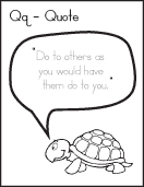 alphabet letter q printable work sheet