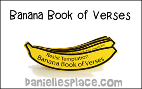 banana book bible Craft for sunday school from www.daniellesplace.com