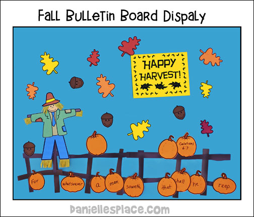 Happy Harvest - Fall Bulletin Board Display 