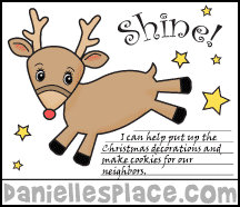 Reindeer Printable Activity Sheet from www.daniellesplace.com