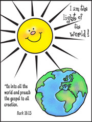 Go into all the world printable Bible Activity Sheet for Sunday School from www.daniellesplace.com
