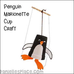 Penguin Marionette puppet for kids