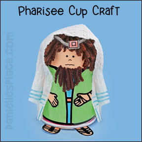 Paper cup pharisee craft for kids from sunday school from www.daniellesplace.com