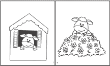 printable sheep book activity