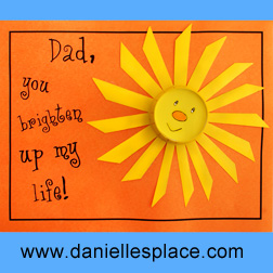 Father's Day Card Craft for Kids www.daniellesplace.com