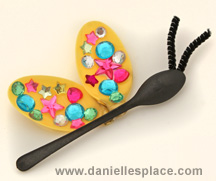 Butterfly DIY Craft made with Plastic Spoons 2