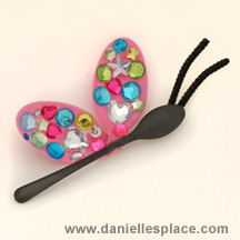 Butterfly DIY Craft made with Plastic Spoons 3