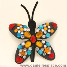 Butterfly DIY Craft made with Plastic Spoons