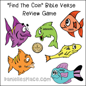 Find the Coin Bible Verse Review Game