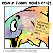 Coin in fishes mouth activity sheet 