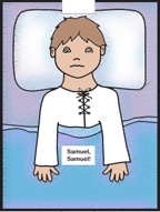 samuel sleeping Bible Craft for Sunday School