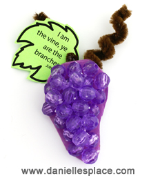 Grape Cluster Refrigerator Magnet for Sunday school www.daniellesplace.com