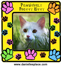Pawsitively Purrfect Kitty Paw print Craft
