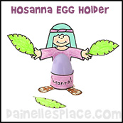Hosanna Egg Holder Palm Sunday Craft for Kids