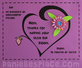 3D flower Craft for Mother's Day