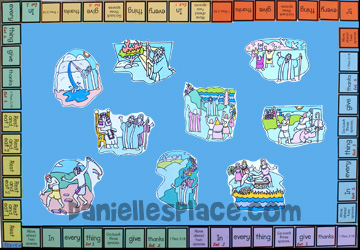 Moses Printable Board Game for Sunday School www.daniellesplace.com
