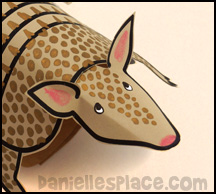 Armadillo Arm Band Craft - 3D www.daniellesplace.com