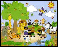 Safari Scene Stickers