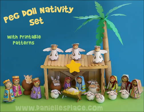 Peg Doll Nativity Printable Set