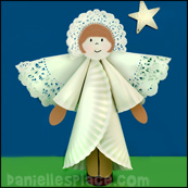 Paper Plate Angel Craft for Kids from www.daniellesplace.com