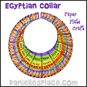 Paper Plate Egyptian Collar Craft for Sunday School from www.daniellesplace.com