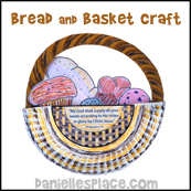 Bread Basket Paper Plate Craft from www.daniellesplace.com
