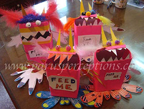 Monster Bin Craft from www.daniellesplace.com