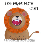 Roaring Lion Paper Plate Craft for Children from www.daniellesplace.com