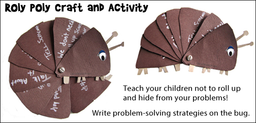 Roly Poly Craft and Learning Activity for home school from www.daniellesplace.com