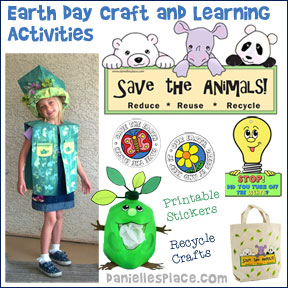 Earth Day Crafts and Projects for Kids from www.daniellesplace.com